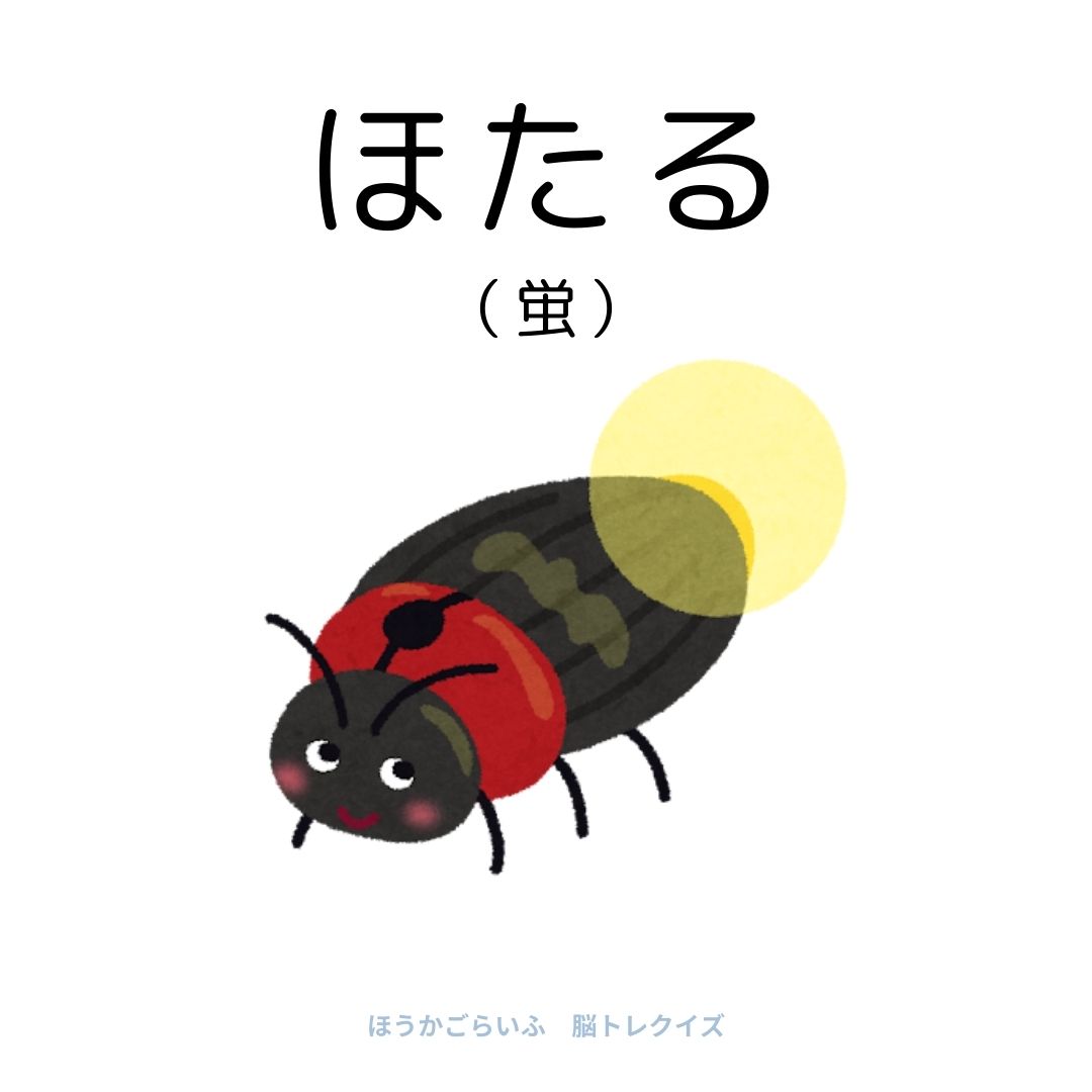 高齢者向け（無料）言葉の並び替えで脳トレしよう！文字（ひらがな）を並び替える簡単なゲーム【夏】